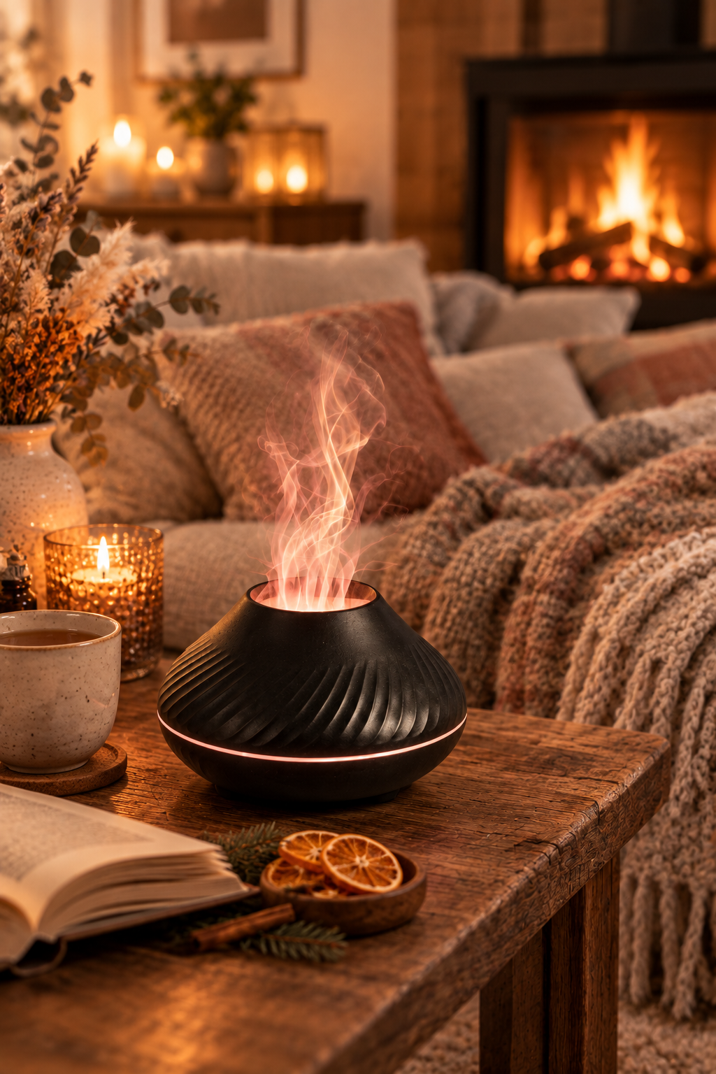 EmberTree™ Flame Diffuser + Nordic Senses Digital Bundle
